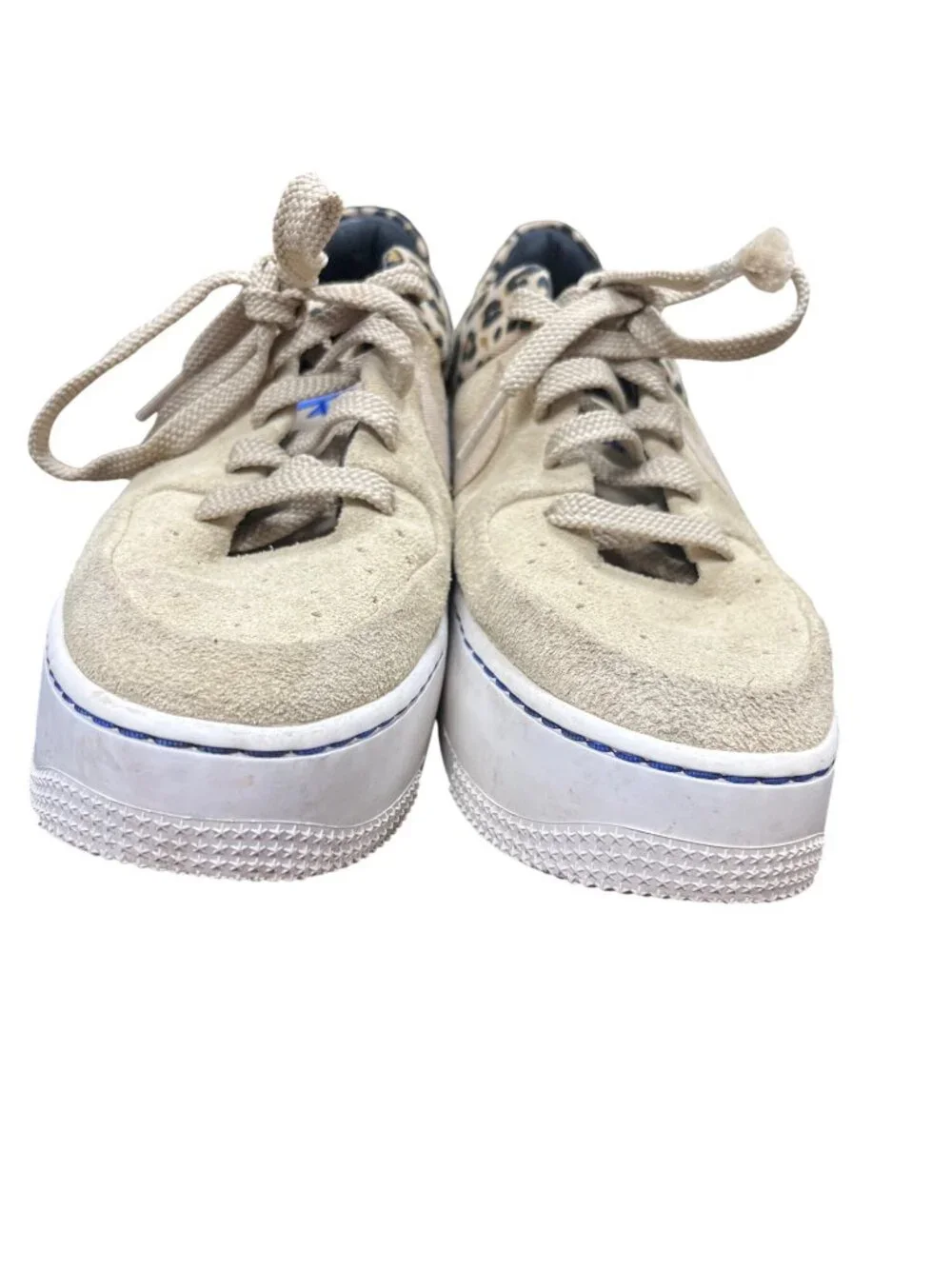 Nike AF1 wms Sage Premium leopard low top tan suede sneakers sz 7.5 SKU 10-521